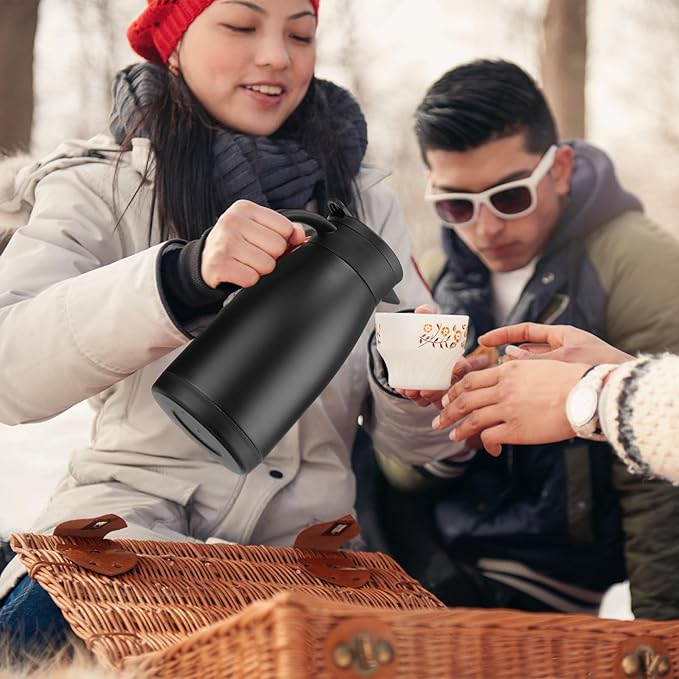 Norme 2 Pcs Thermal Coffee Carafe Insulated Stainless Steel Coffee Carafe - Image 7