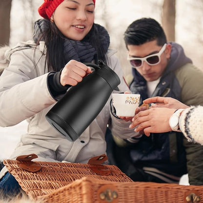 Norme 2 Pcs Thermal Coffee Carafe Insulated Stainless Steel Coffee Carafe - Image 7