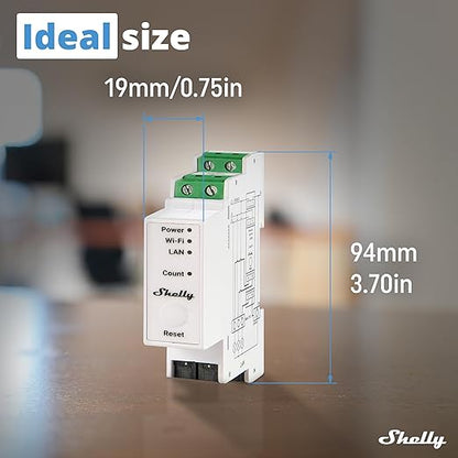 Shelly Pro 3EM 3CT 63 | Wi-Fi & LAN 3-Phase Professional Smart Energy Meter | - Image 2