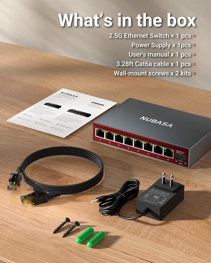 NUBASA 8-Port 2.5Gb Switch - Image 7