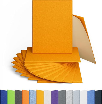 Amantech 12 Pack Acoustic Panels Self Adhesive Sound Proof Foam, High Density by Amantech
