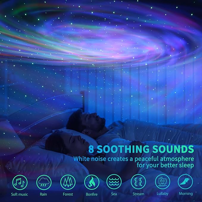 AIRIVO Star Projector, Galaxy Light Projector, Night Light Projector & Music - Image 4