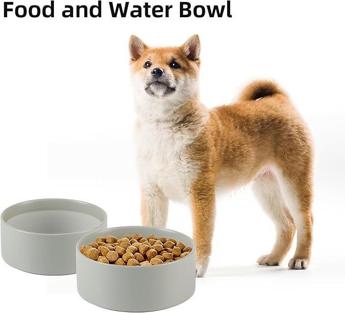 Ceramic 6.1inch Non-Slip Dog Food and Water Bowl - Image 4
