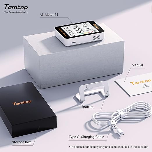 Temtop Air Quality Monitor Indoor Thermo-Hygrometer - Image 9