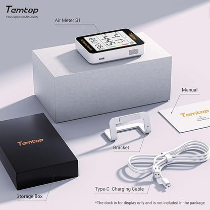 Temtop Air Quality Monitor Indoor Thermo-Hygrometer - Image 9