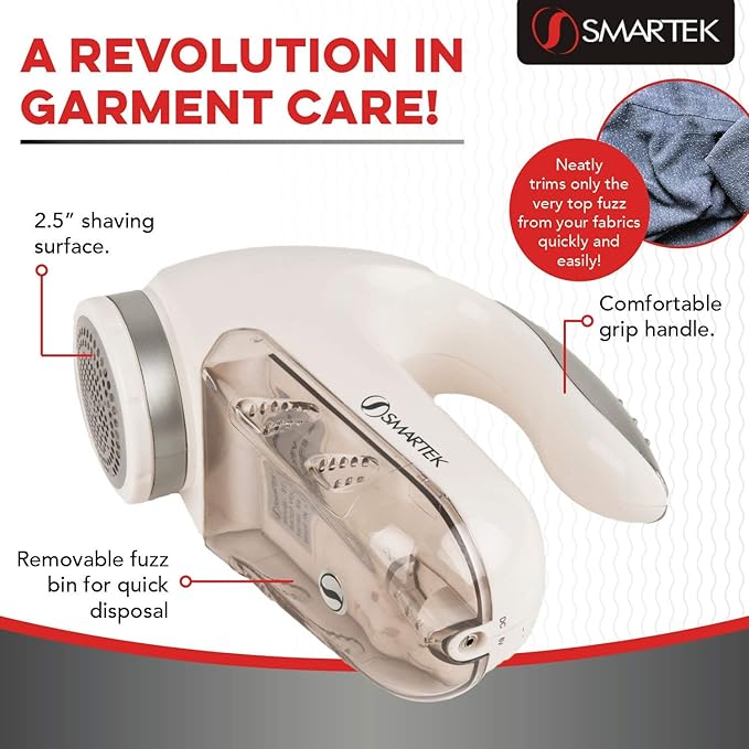 Smartek Fabric Shaver Fuzz Remover, Electric Lint Remover - Image 2