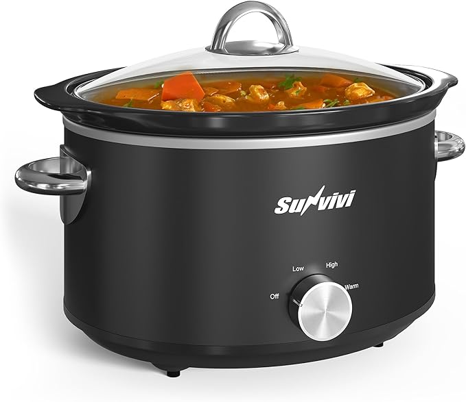 Sunvivi Small Slow Cooker 4QT, Mini Food Warmer - Image 9
