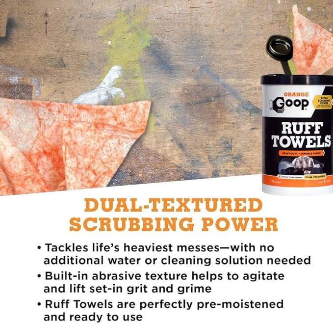 GOOP Orange Heavy Duty Ruff Towels - Image 3