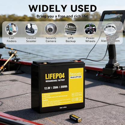 12V 20Ah Deep Cycle LiFePO4 Battery, 12 volt lithium phosphate battery - Image 3