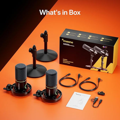 MAONO PD200W Hybrid Wireless Podcast Equipment Bundle - Image 9