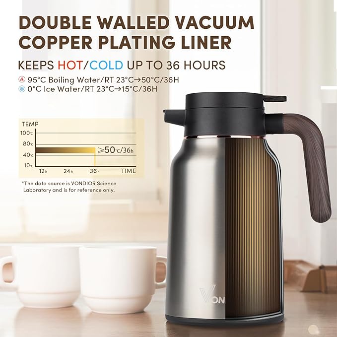 Vondior Coffee Carafe 35oz/1.0L - Image 3
