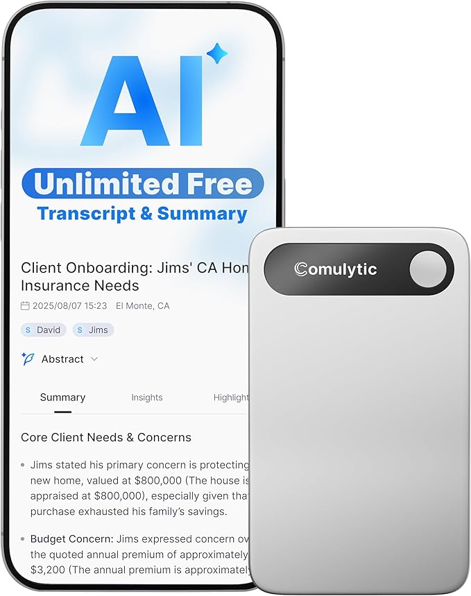Comulytic Note Pro AI Voice Recorder, Unlimited Transcribe & Summarize by Comulytic