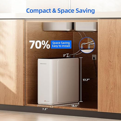 2-in-1 RO System & Instant Hot Water Dispenser, MIZUDO 800GPD Tankless Reverse - Image 8