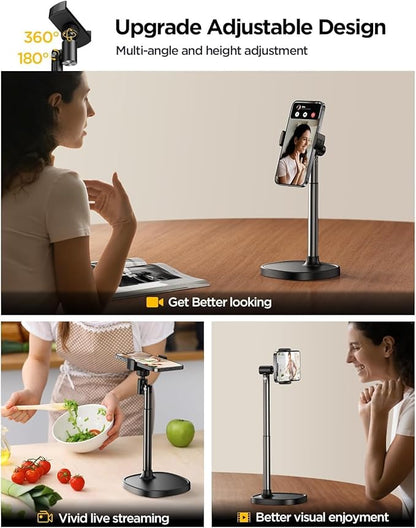 DIMONCOAT Phone Stand for Desk, Angle Height Adjustable Phone Holder for Desk - Image 4