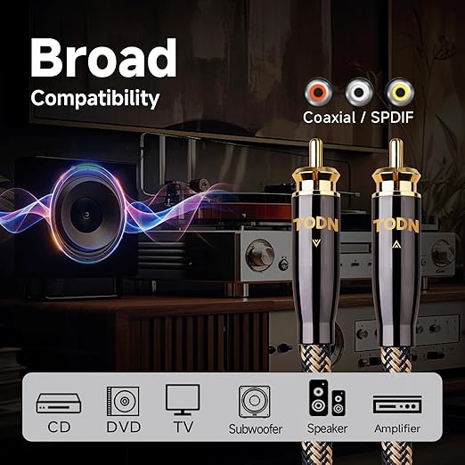 TODN HiFi Digital Coaxial Audio Cable - Image 8