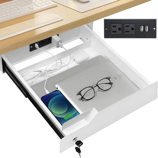 Lumil Under Desk Mounted Drawer Lockable by Lumil