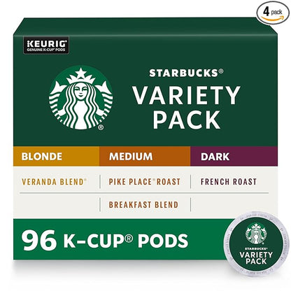 Starbucks K-Cup Coffee Pods, Starbucks Blonde, Medium and Dark Roast Hot or by StarbucksbyNespresso