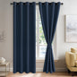 JIUZHEN Navy Blackout Curtains by JIUZHEN