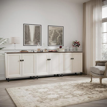 Buffet Sideboard Cabinet Farmhouse Modern 3 in1 Storage Cabinet by FENSULN
