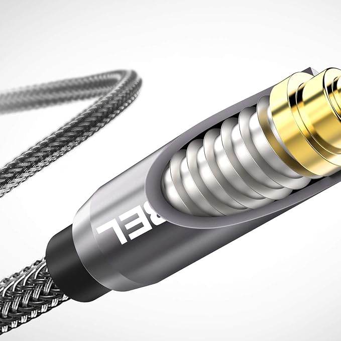 DUKABEL Long Headphone Splitter Shielded 4-Pole TRRS 3.5 Y Splitter Cable 2-Way - Image 8
