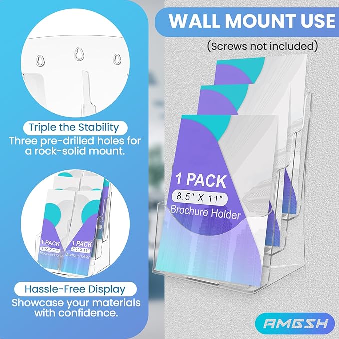 AMGSH 3 Tier Brochure Stand - Image 4