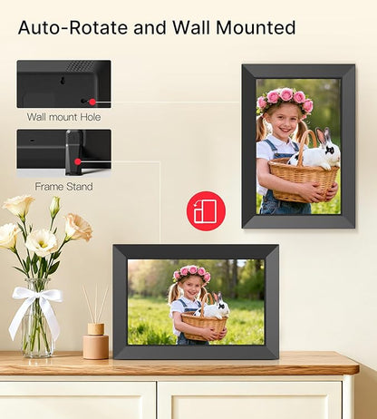 BIGASUO Digital Picture Frame, 10.1" Frameo Digital Frame WiFi - Image 9