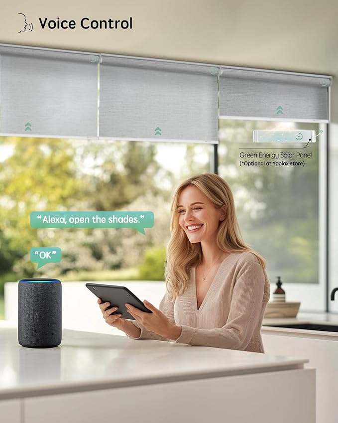 Yoolax Motorized Blinds with Remote, Smart Blinds - Image 2