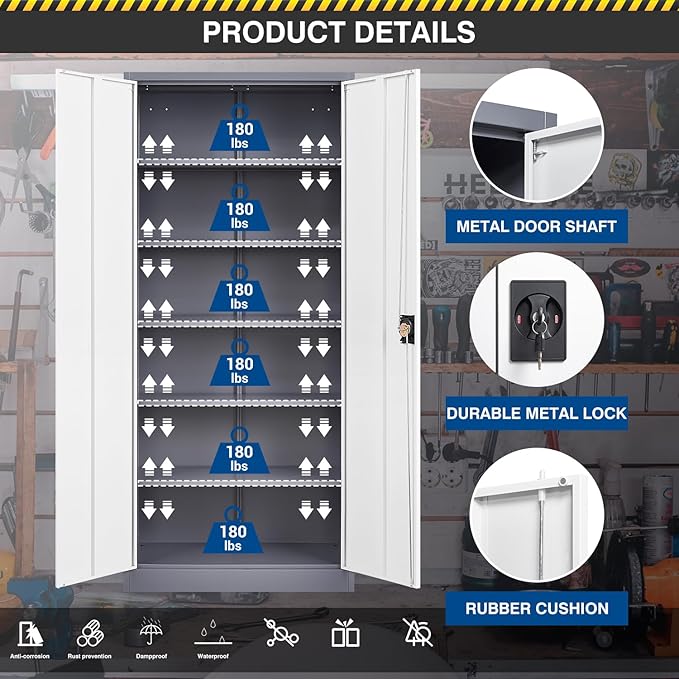 Metal Storage Cabinet-71” Tall Steel File Cabinets - Image 5
