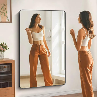 60" x 40"Bathroom Mirror, Matte Black Wall Mirror - Image 3