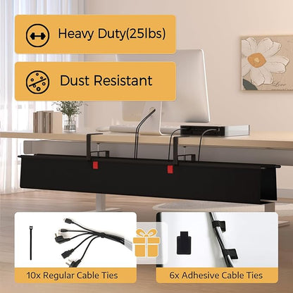 Under Desk Cable Management Tray - Image 5