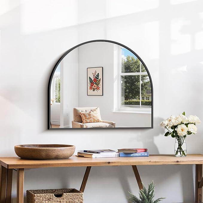 CIRCUMI Arched Wall Mirror, Metal Frame, Large Size by CIRCUMIMirror