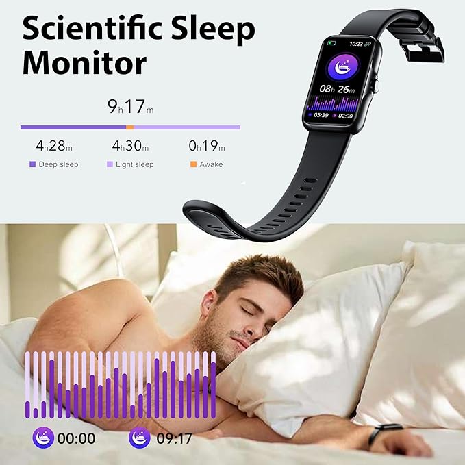 JYUAJOI Fitness Tracker with 24/7 Continuous Heart Rate, Blood Oxygen Monitor - Image 4