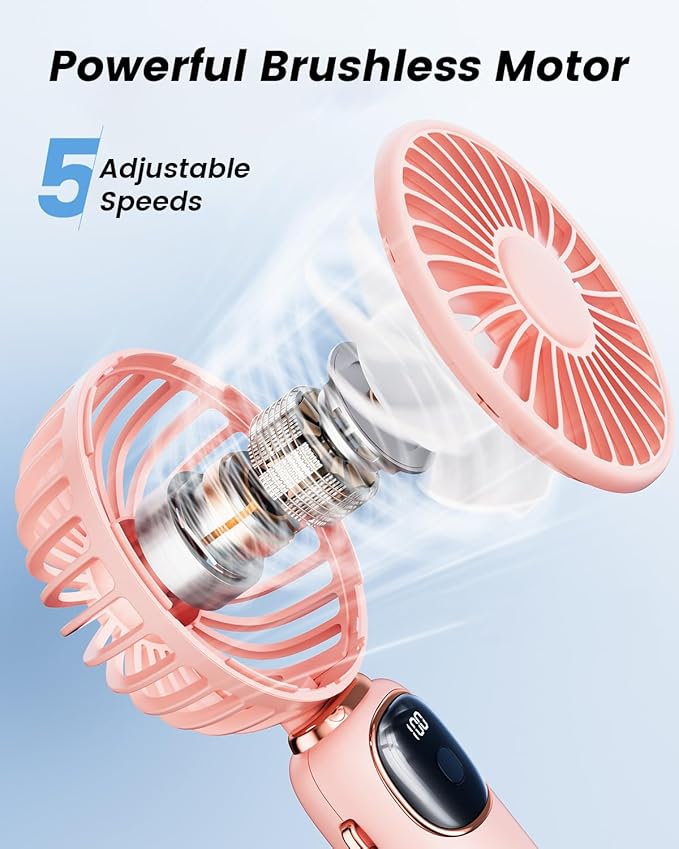 coldSky Portable Handheld Fan, 4000mAh Battery Operated - Image 6