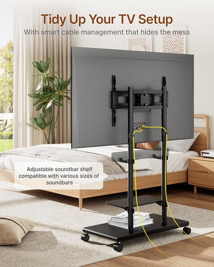 ECOTINY Steel Base Rolling TV Stand - Image 6