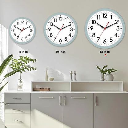 AKCISOT Wall Clock, Modern Small Wall Clocks Battery Operated 12 Inch, Silent - Image 4