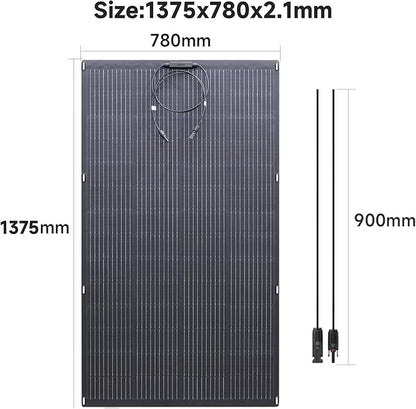 ALLPOWERS SF200 200W Flexible Solar Panel, Ultra-Thin 3mm Bendable - Image 9