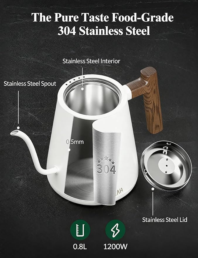 KLEAH Gooseneck Electric Kettle - Image 4