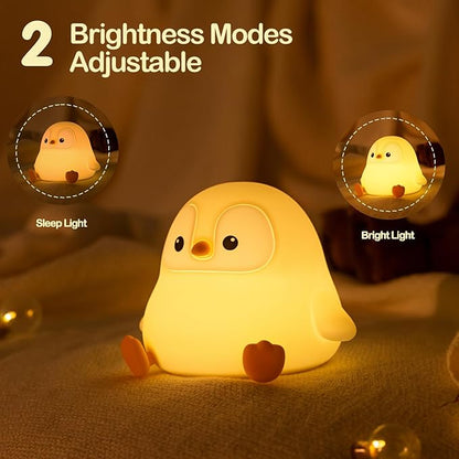 ATSUI Penguin Night Light, LED Squishy Novelty Animal Night Lamp, Food Grade - Image 3