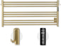 K&KALONZO Towel Warmer for Bathroom, Wall-Mounted 9-Bar Heated Towel Rack by KKALONZO