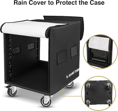 Sound Town 12U PA/DJ Rack/Road Case - Image 6