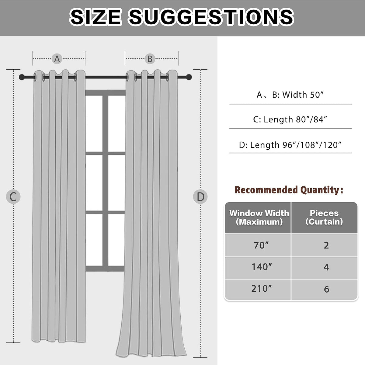 soundproof 3 layers 100% blackout grey curtains 1, side view