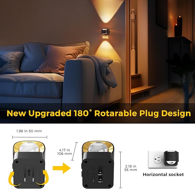 L LOHAS LED Night Light Projector, Night Lights Plug into Wall, Dusk to Dawn - Image 4