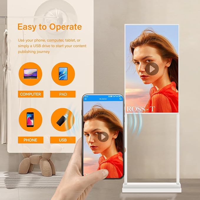 Canlarriz Digital Signage Kiosk 50 inch Digital Menu Board - Image 3