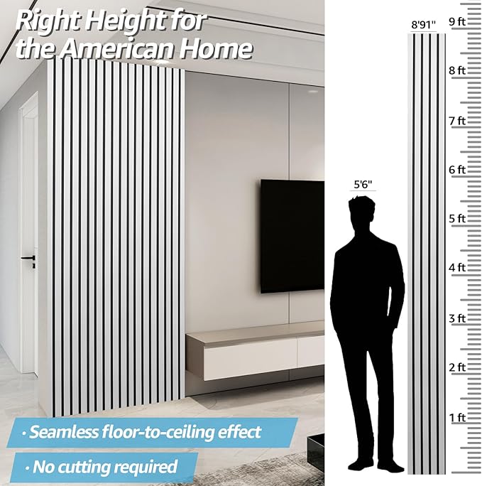 Art3d 4pcs-107 x 8in Slat Acoustic Panel - Image 2