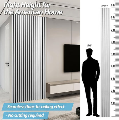 Art3d 4pcs-107 x 8in Slat Acoustic Panel - Image 2