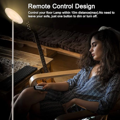 Floor Lamp, 30W/2400LM Sky LED Modern Torchiere 3 Color Temperatures Super - Image 2