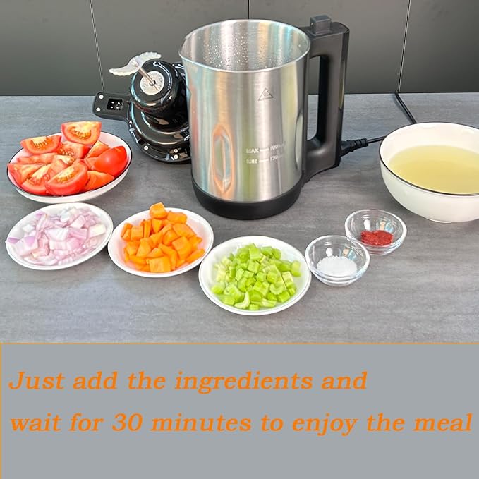 Soup Maker 1.6 L, 4-in-1 Multifunctional Smooth Soup and Chunky Soup Machine - Image 9