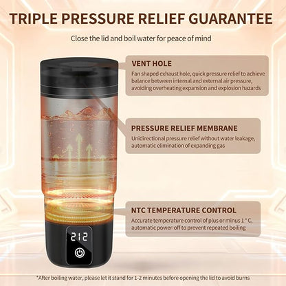 Travel Electric Kettle, Balabulala Portable Water Boiler - Image 4
