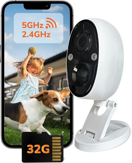 Sensforge 2.5K Indoor Outdoor Battery Camera by Sensforge