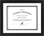Golden State Art 11x14 Diploma Frame for 8.5x11 Document,Solid Wood/Glass | Fit For 11X14 Document & Certificates Without Mat,Double Mat(White With Black) ,Black ,1 Pack